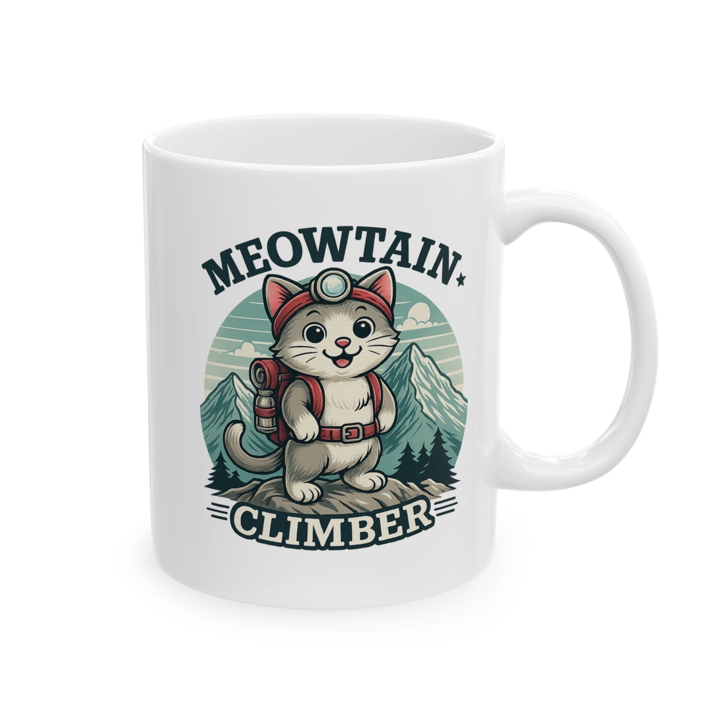 Meowtain Climber Mug (11oz, 15oz)