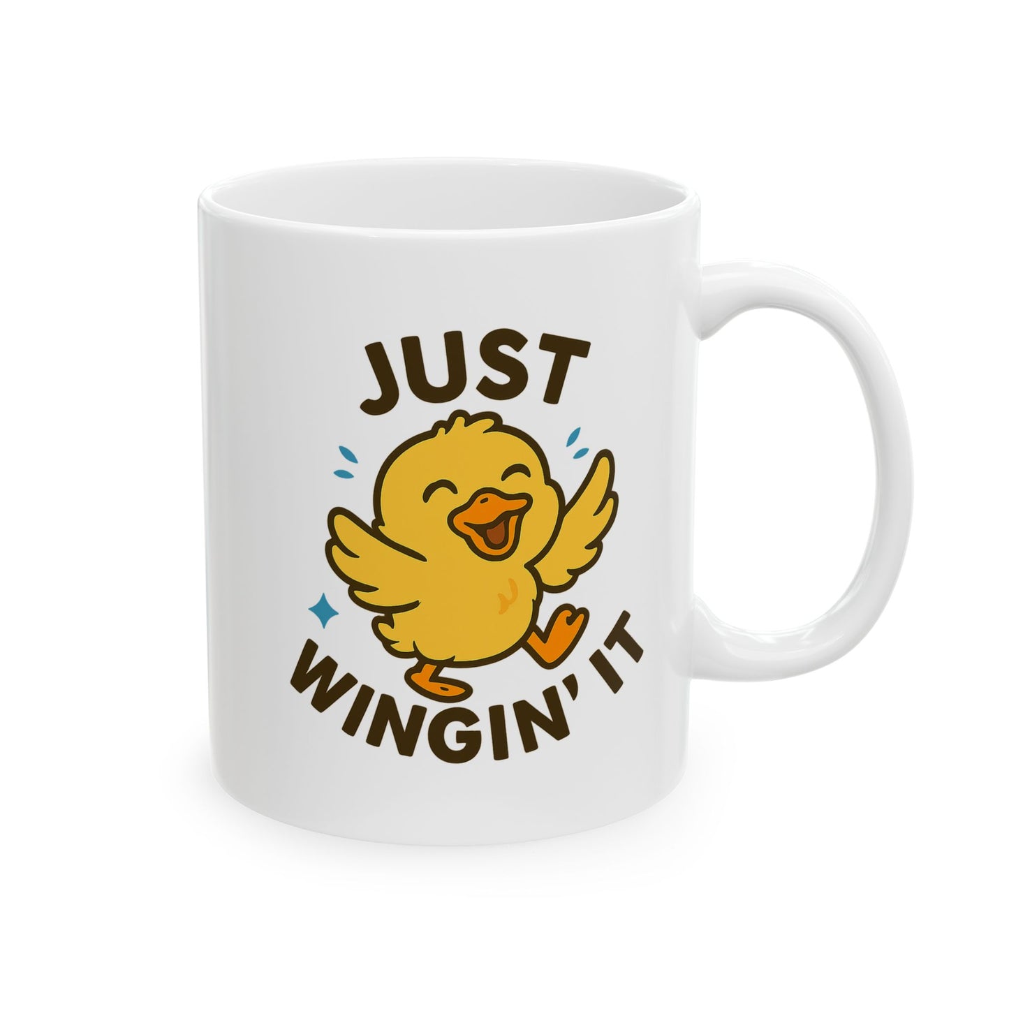 Just Wingin' It Ceramic Mug (11oz, 15oz)