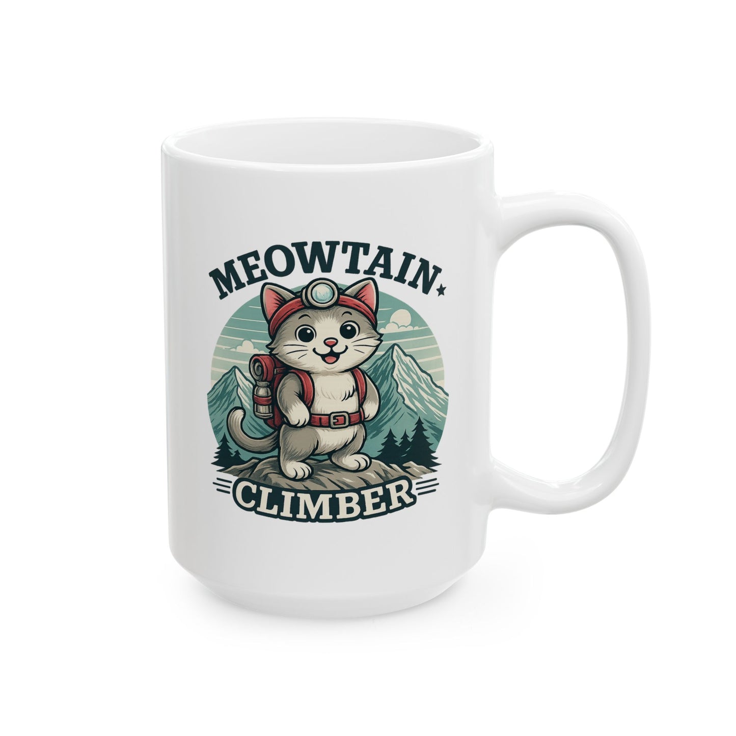 Meowtain Climber Mug (11oz, 15oz)
