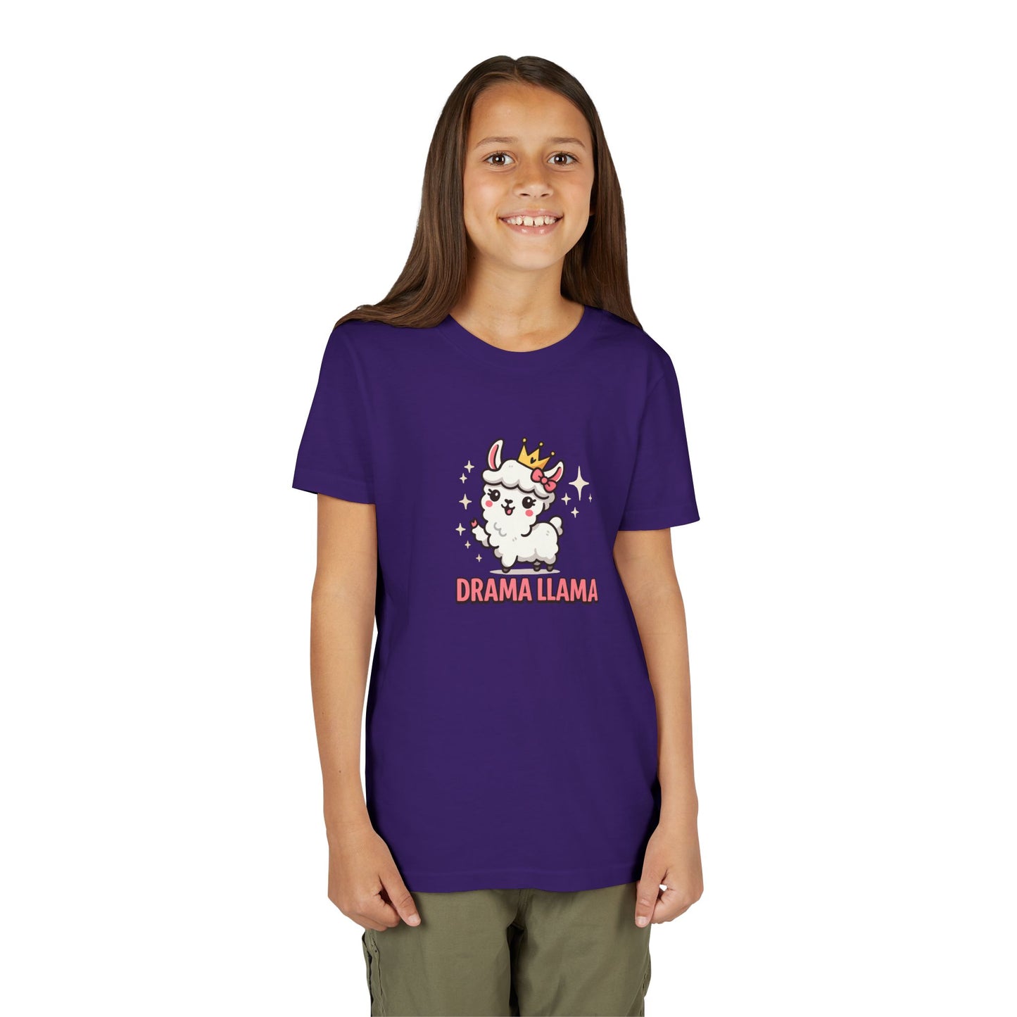 Kids Tee Llama Drama Short Sleeve Youth Tee
