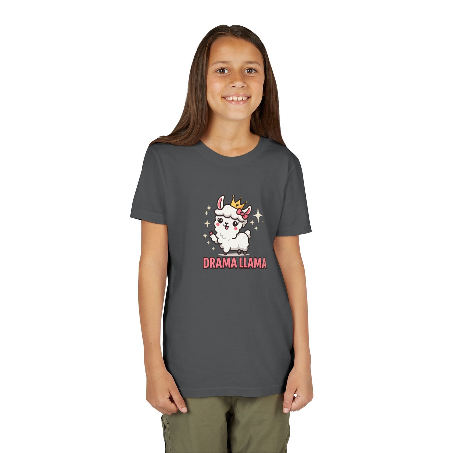 Kids Tee Llama Drama Short Sleeve Youth Tee