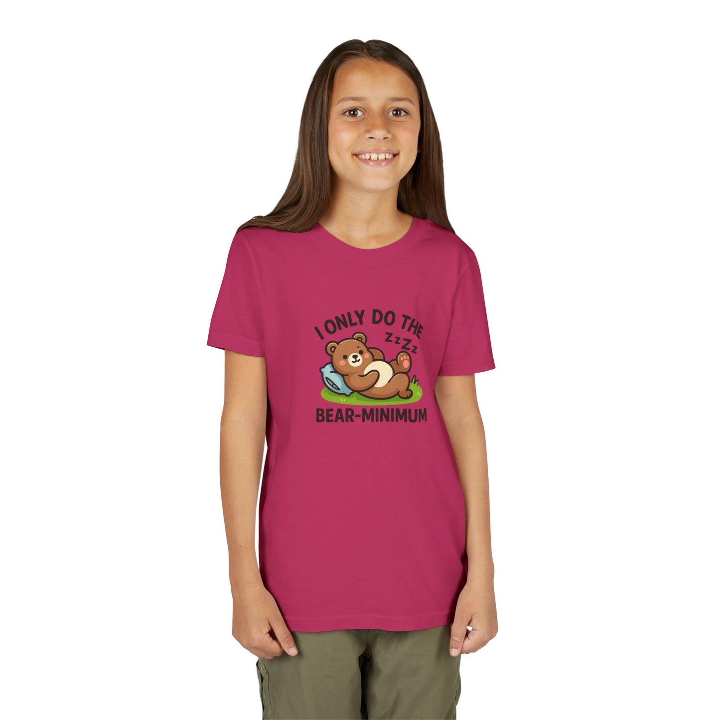 I Only Do The Bear-Minimum Youth Short Sleeve Tee
