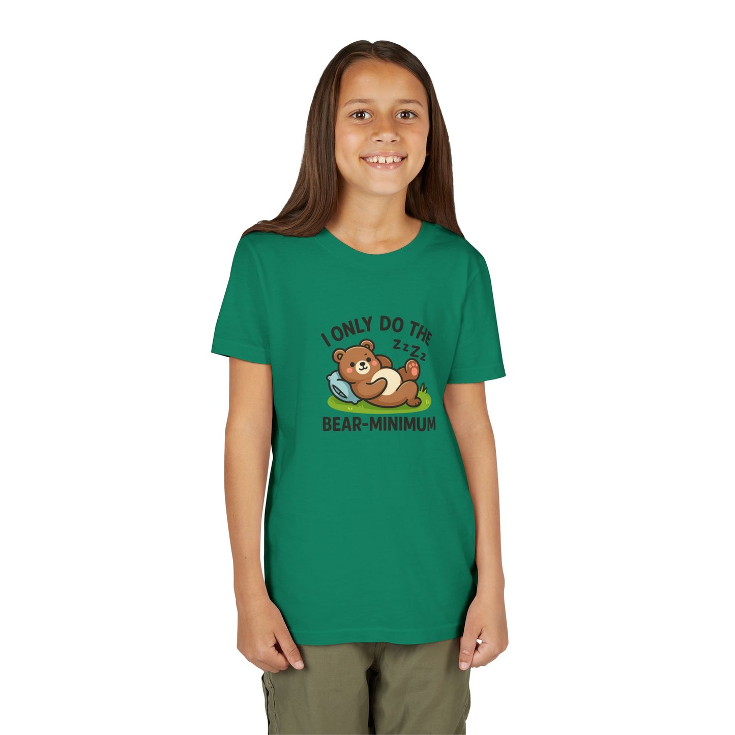 I Only Do The Bear-Minimum Youth Short Sleeve Tee