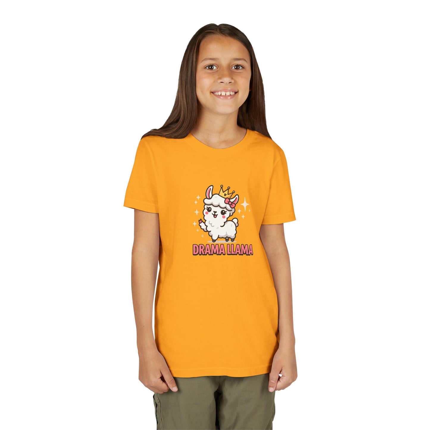 Kids Tee Llama Drama Short Sleeve Youth Tee