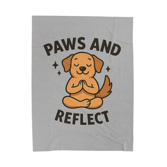 Paws and Reflect Velveteen Plush Blanket
