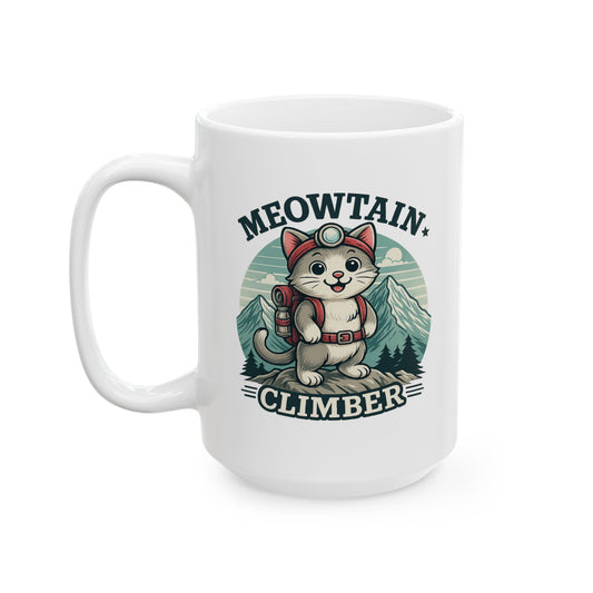 Meowtain Climber Mug (11oz, 15oz)