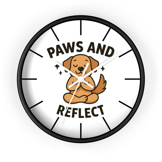 Paws and Reflect Dog Wall Clock