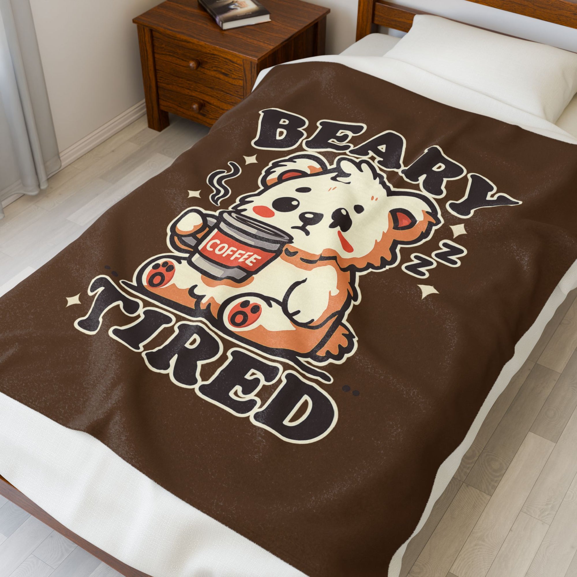 Beary Tired Plush Blanket
