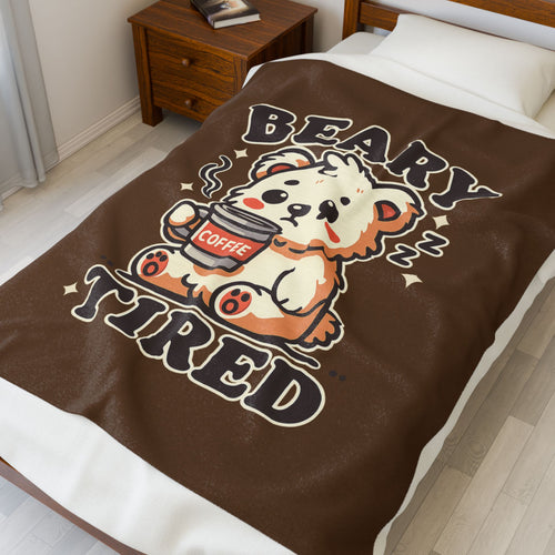 Beary Tired Plush Blanket