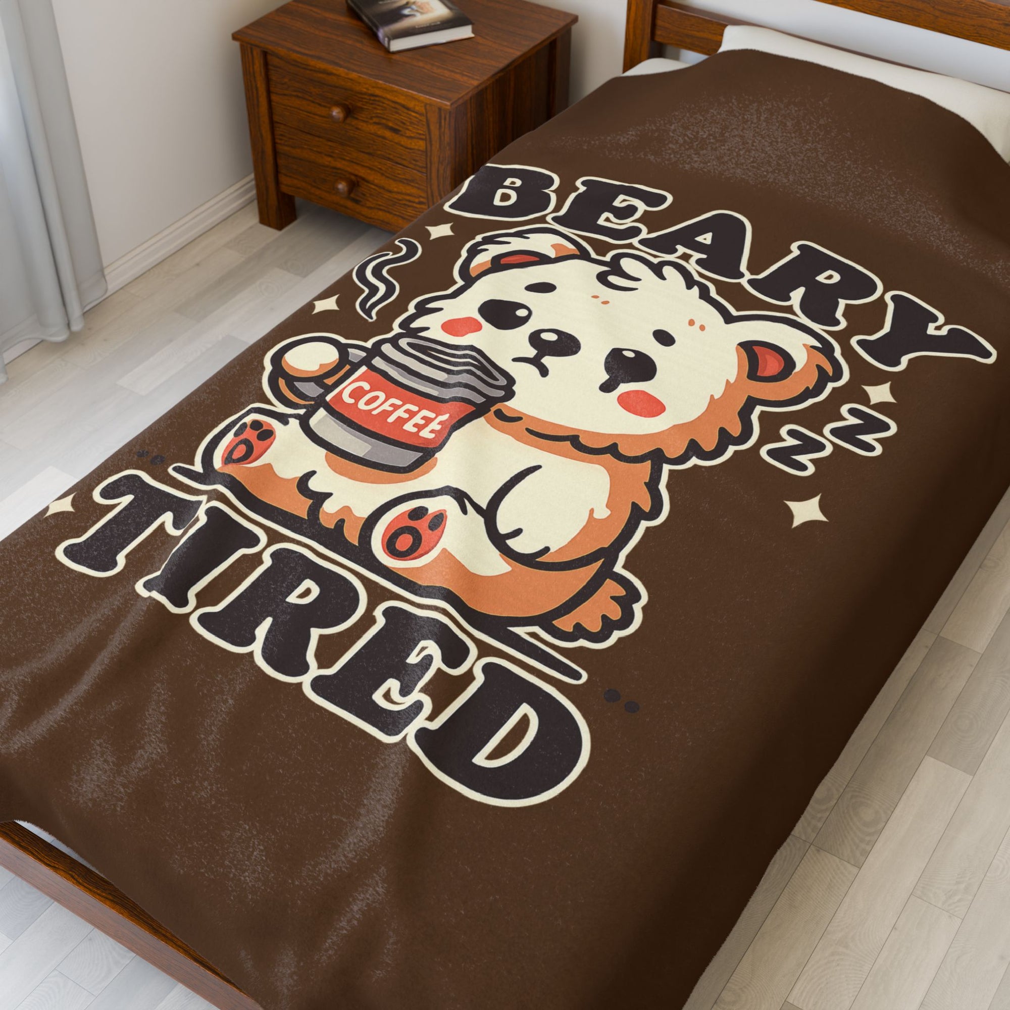 Beary Tired Plush Blanket